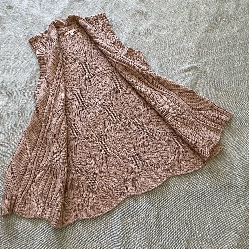 CAbi Knit Mid-length Vest.